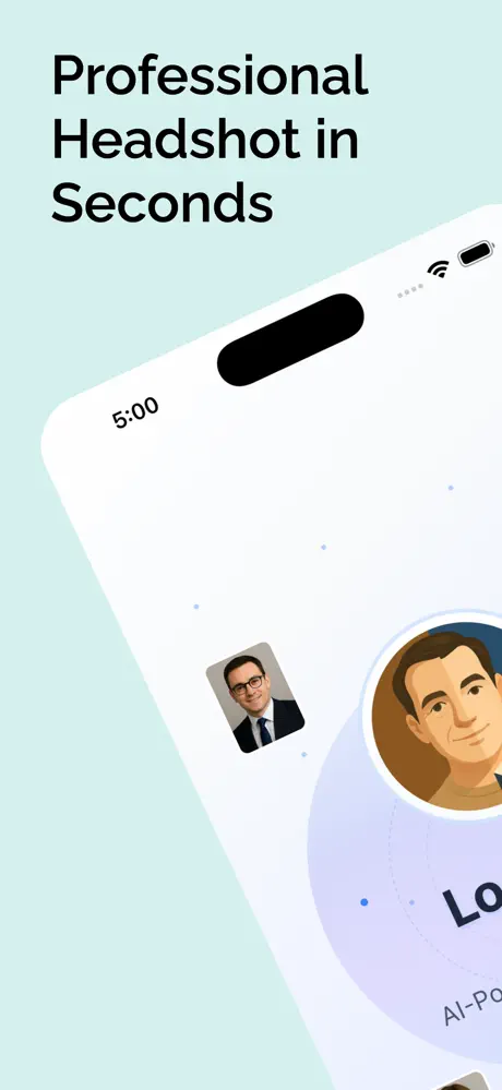 Professional Headshot: LookPro interface